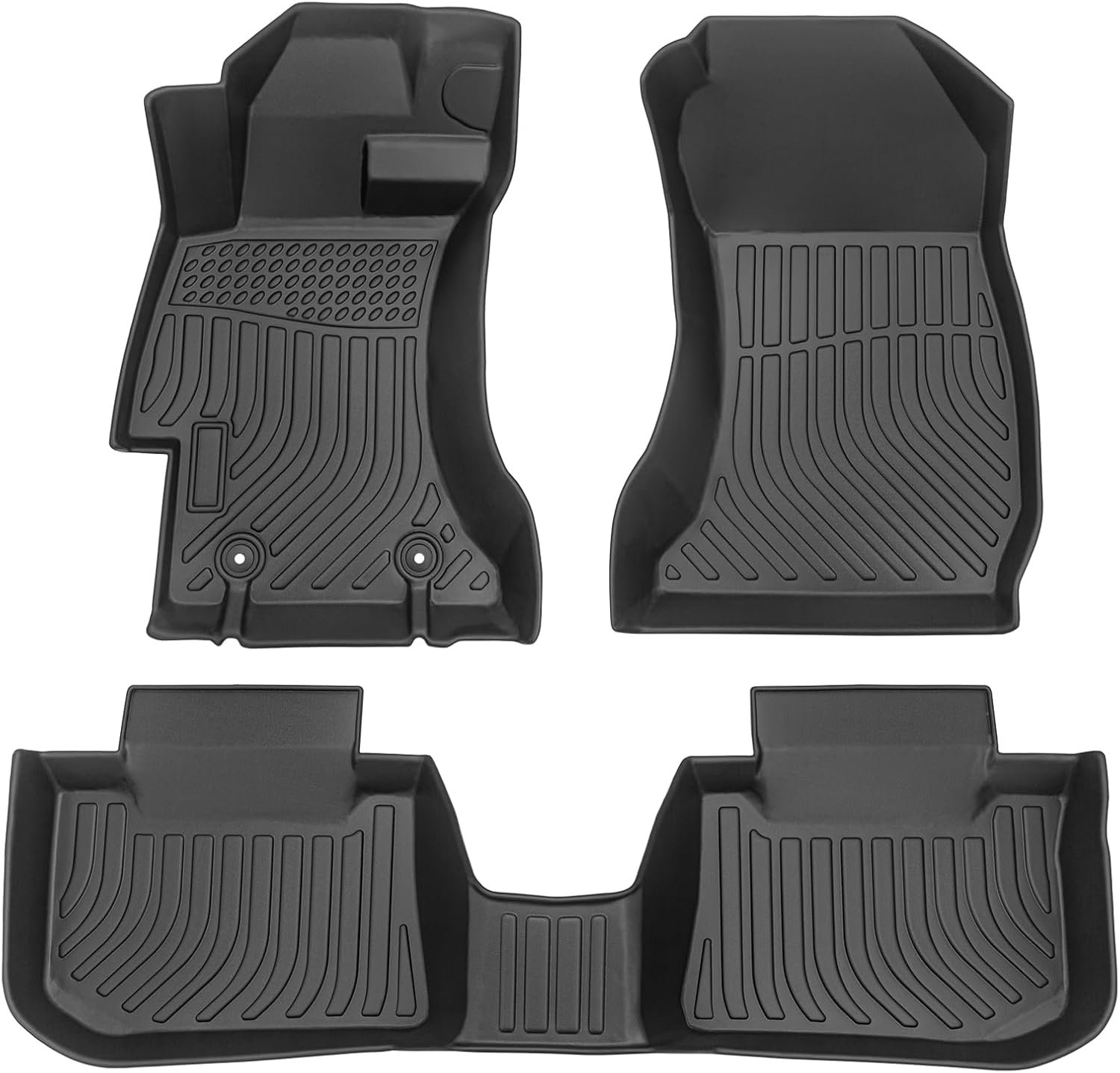 b0cktd3njf 11 All-Weather TPE Rubber Car Floor Mats Compatible with 2014 2015 Nissan Altima, Custom Fit Full Car Carpet Liners Set (Bl