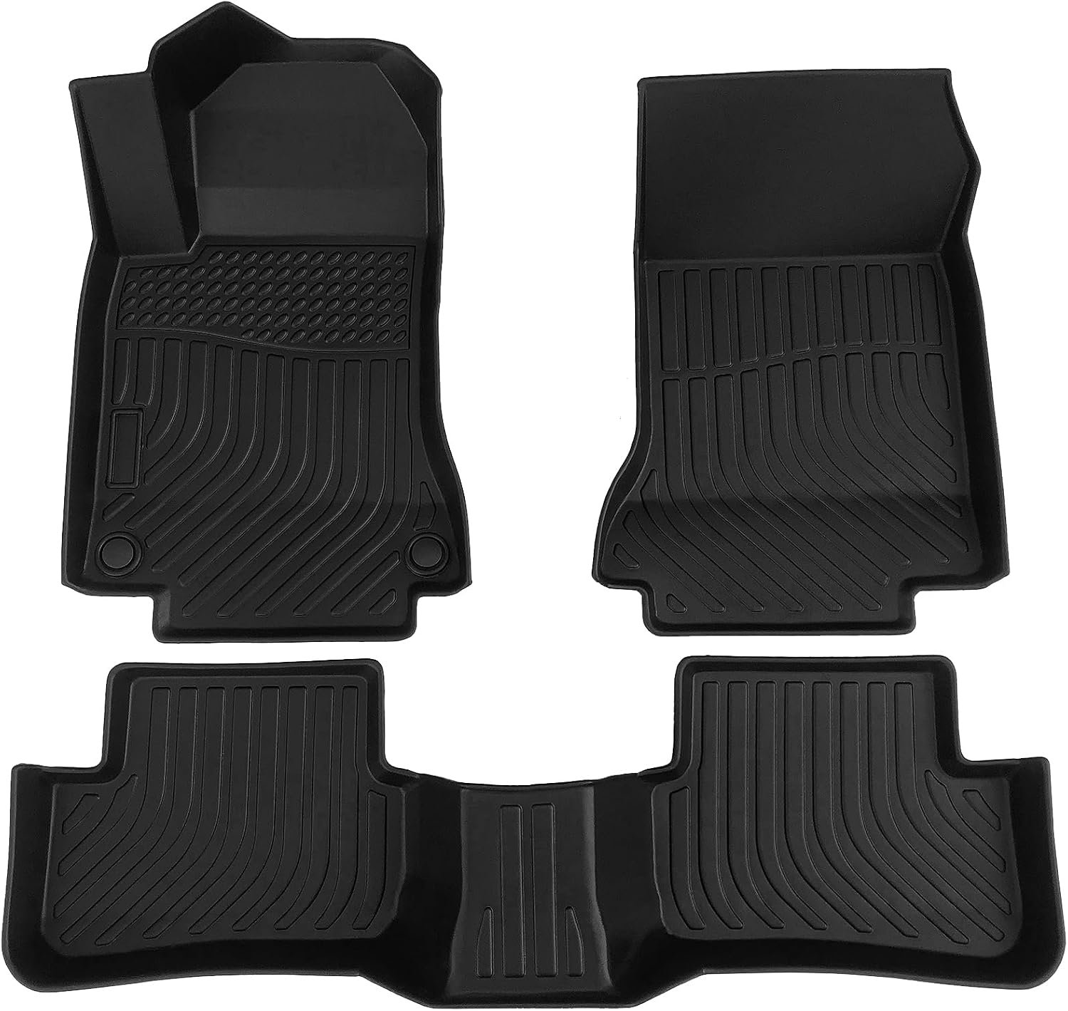 b0cktd3njf 5 All-Weather TPE Rubber Car Floor Mats Compatible with 2014 2015 Nissan Altima, Custom Fit Full Car Carpet Liners Set (Bl