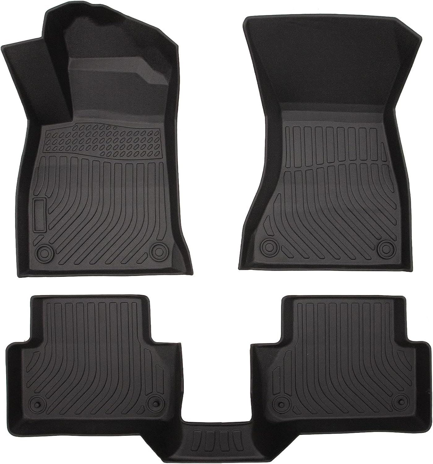 b0cktd3njf 6 All-Weather TPE Rubber Car Floor Mats Compatible with 2014 2015 Nissan Altima, Custom Fit Full Car Carpet Liners Set (Bl